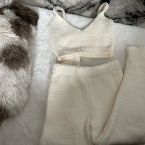 Plush Ivory lounge small set